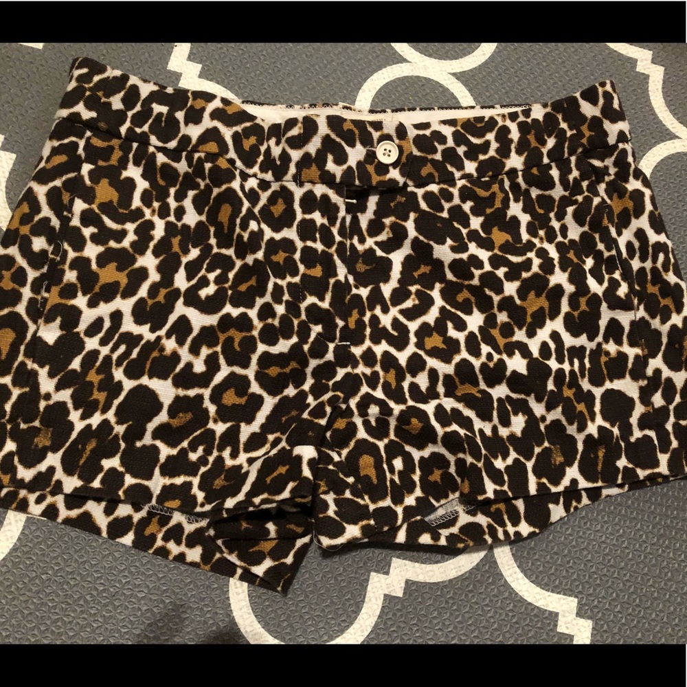 Chic and Classy J Crew Leopard Shorts Size 4 NWOT